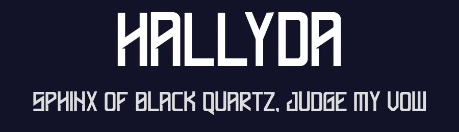 Hallyda by Luthypia — Blackletter Font — thumbnail 2