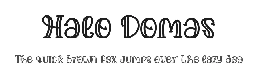 Halo Domas by Mabhal Studio — Decorative Font