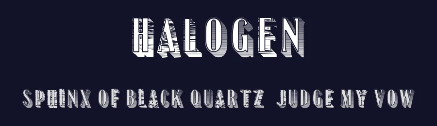 Halogen by Vladimir Nikolic — Decorative Font — thumbnail 2