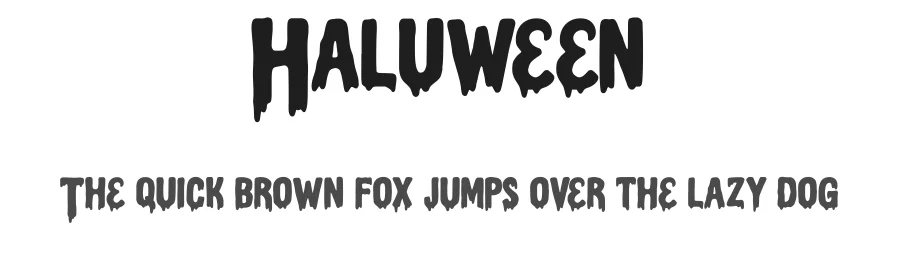 Haluween by Nur Miftah — Decorative Font