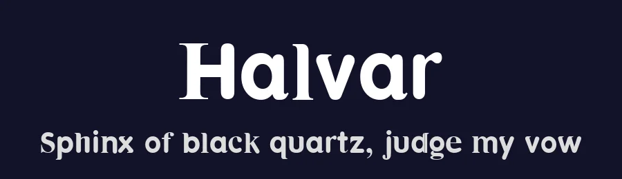 Halvar by Elefont Typezoo — Decorative Font — thumbnail 2