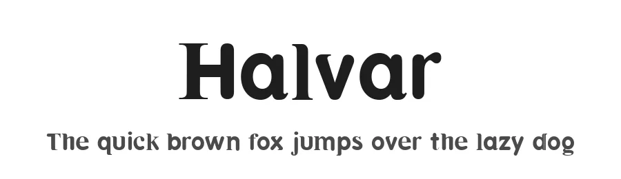 Halvar by Elefont Typezoo — Decorative Font