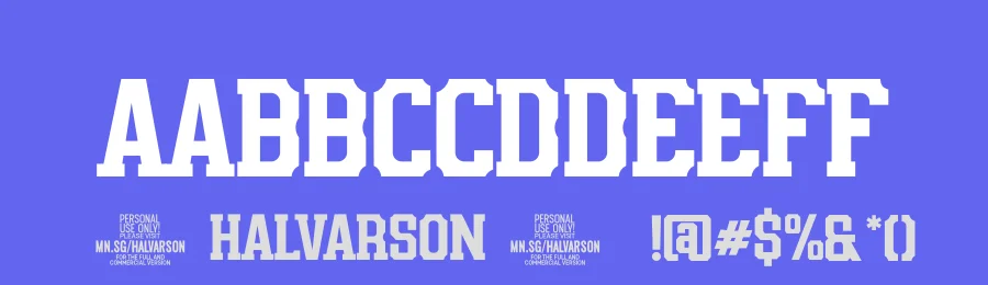 Halvarson by Måns Grebäck — Decorative Font — thumbnail 3