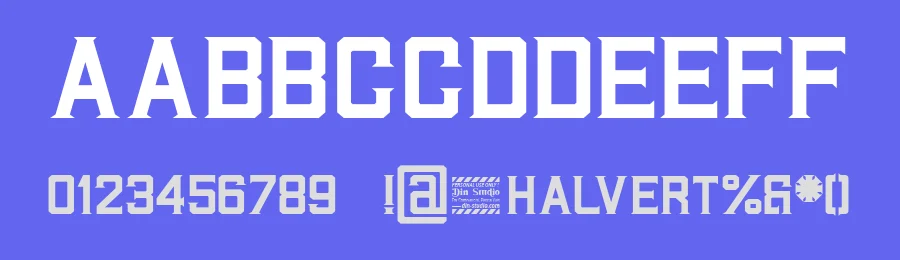 Halvert by Din Studio — Serif Font — thumbnail 3