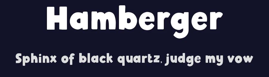 Hamberger by Lettering Mom — Decorative Font — thumbnail 2