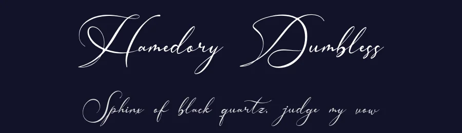 Hamedory Dumbless by Denustudios — Script Handwritten Font — thumbnail 2
