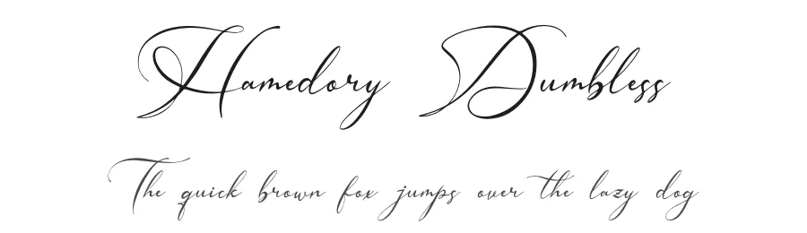 Hamedory Dumbless by Denustudios — Script Handwritten Font
