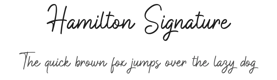 Hamilton Signature
