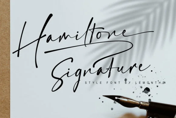 Hamiltone Signature Font by lemonthe — Script Handwritten Font