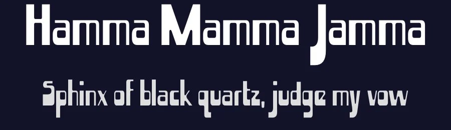 Hamma Mamma Jamma by Typodermic Fonts — Decorative Font — thumbnail 2