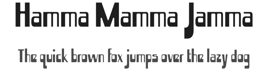 Hamma Mamma Jamma by Typodermic Fonts — Decorative Font