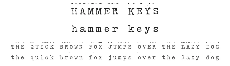 Hammer Keys by Matt Lyon โ Decorative Font