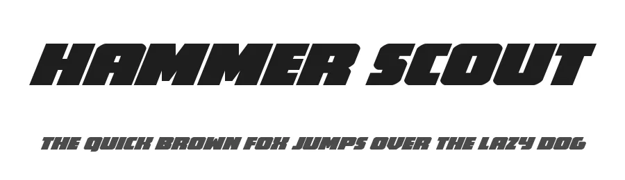 Hammer Scout by Iconian Fonts — Display Font