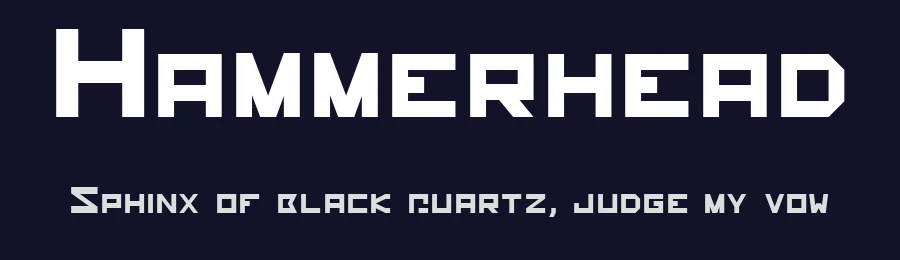Hammerhead by Ittype — Display Font — thumbnail 2