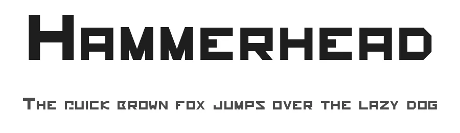 Hammerhead by Ittype β Display Font