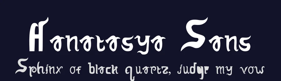 Hanatasya Sans by Muhammad Rizky  Ariesto — Decorative Font — thumbnail 2