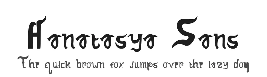 Hanatasya Sans by Muhammad Rizky  Ariesto — Decorative Font