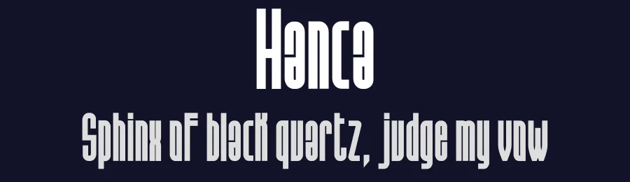 Hanca by Vz Type — Sans Serif Font — thumbnail 2