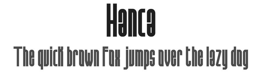 Hanca by Vz Type — Sans Serif Font