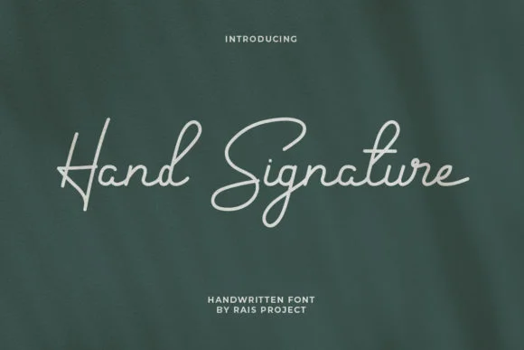 Hand Signature Font by RaisProject — Script Handwritten Font