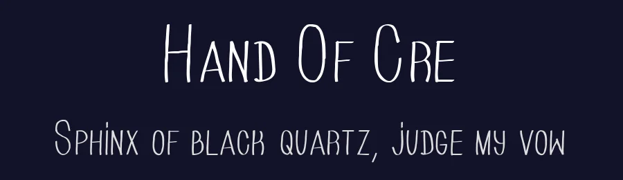 Hand Of Cre by Fred Cre — Script Handwritten Font — thumbnail 2