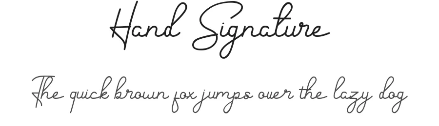 Hand Signature