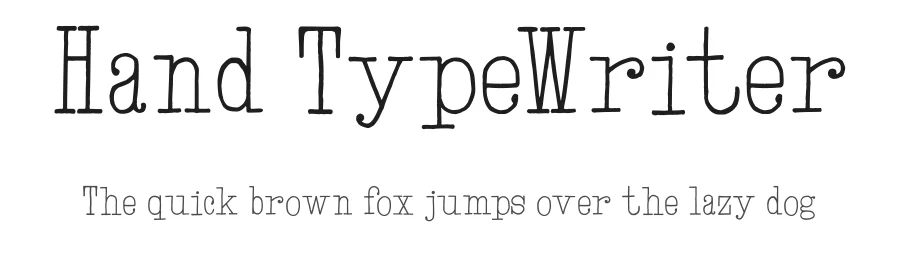 Hand TypeWriter