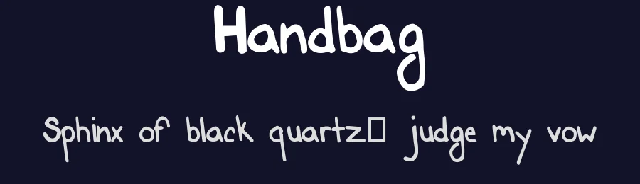 Handbag by Paul K — Script Handwritten Font — thumbnail 2