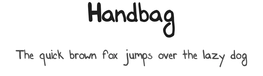 Handbag by Paul K โ Script Handwritten Font