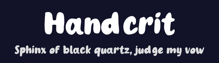 Handcrit by Studio Hello Good — Decorative Font — thumbnail 2