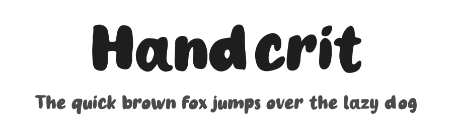 Handcrit by Studio Hello Good — Decorative Font