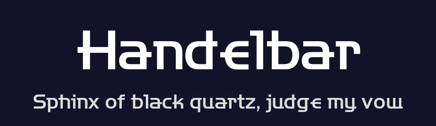 Handelbar by FineFonts — Display Font — thumbnail 2