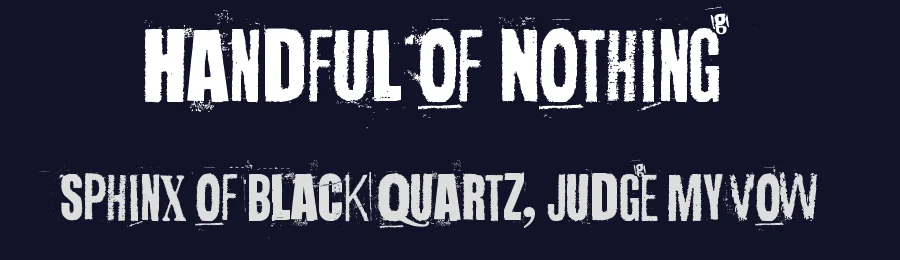 Handful of Nothing by Juha Korhonen — Decorative Font — thumbnail 2