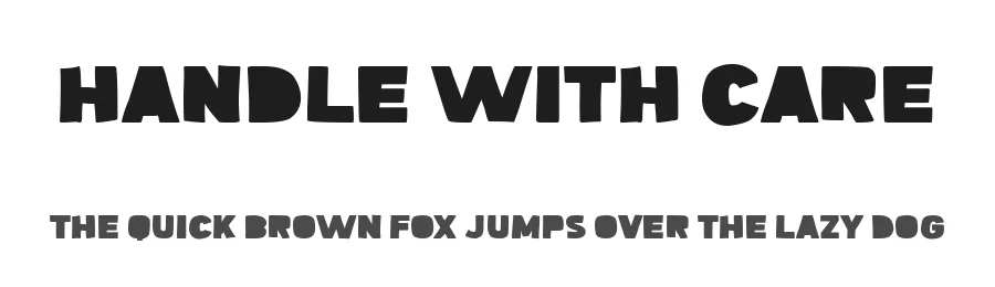 Handle With Care by Woodcutter — Decorative Font