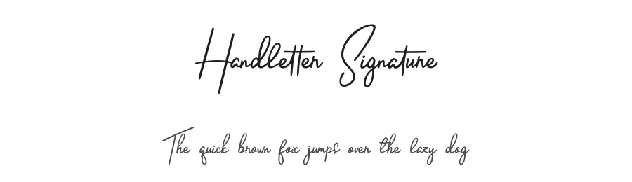Handletter Signature