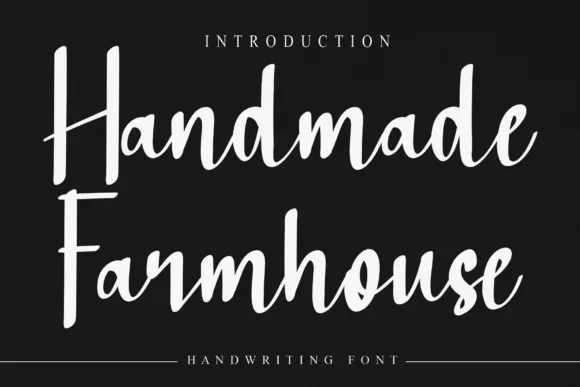 Handmade Farmhouse Font by Misterletter.co — Script Handwritten Font