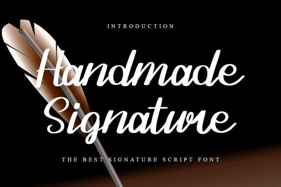 Handmade Signature Font by Berkah Shop by Berkah Shop β Script Handwritten Font