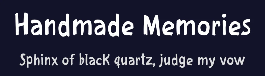 Handmade Memories by Galdino Otten Fonts — Decorative Font — thumbnail 2