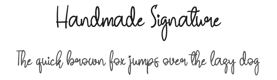 Handmade Signature