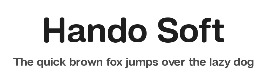 Hando Soft by Eko Bimantara β Sans Serif Font