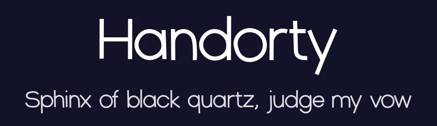 Handorty by Hanna Bie — Decorative Font — thumbnail 2