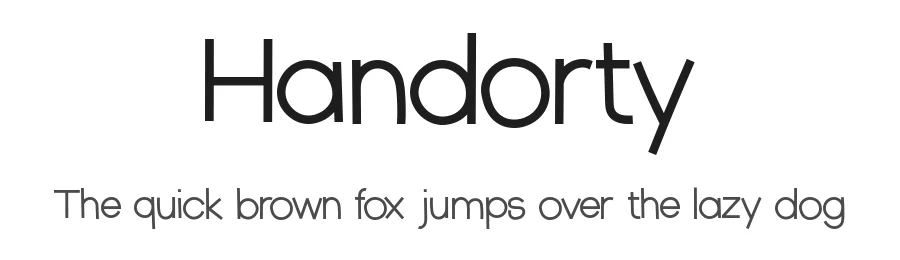 Handorty by Hanna Bie — Decorative Font