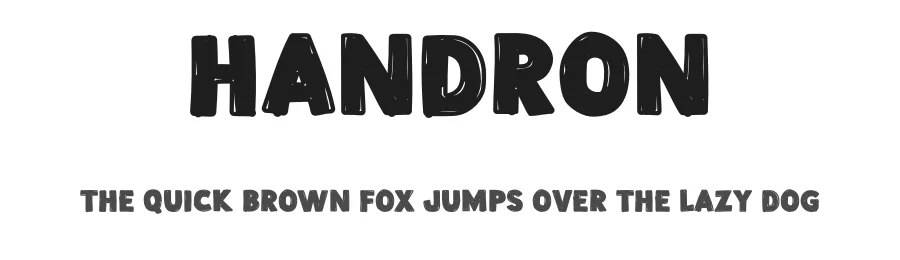 Handron by Mark L — Decorative Font
