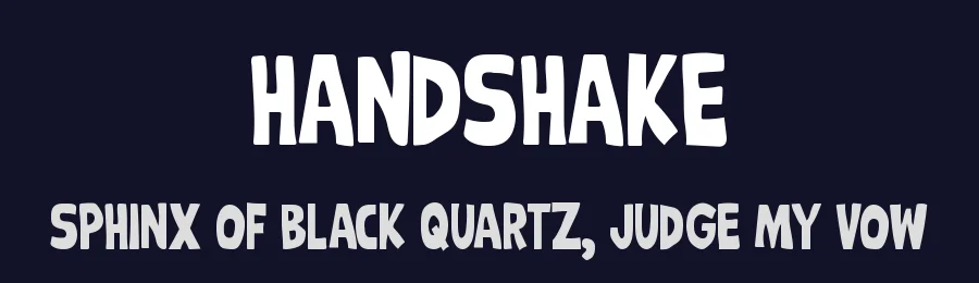 Handshake by Md Shohail Bhuian — Decorative Font — thumbnail 2