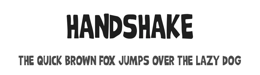 Handshake by Md Shohail Bhuian — Decorative Font