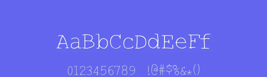 Hand Typist by Xerographer Fonts — Decorative Font — thumbnail 3