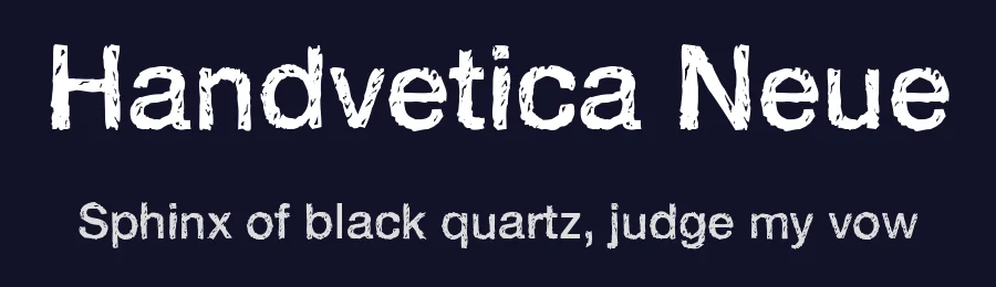 Handvetica Neue by Zetafonts — Script Handwritten Font — thumbnail 2