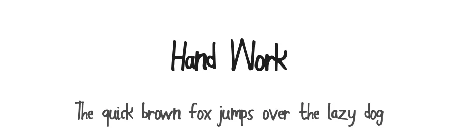 Hand Work