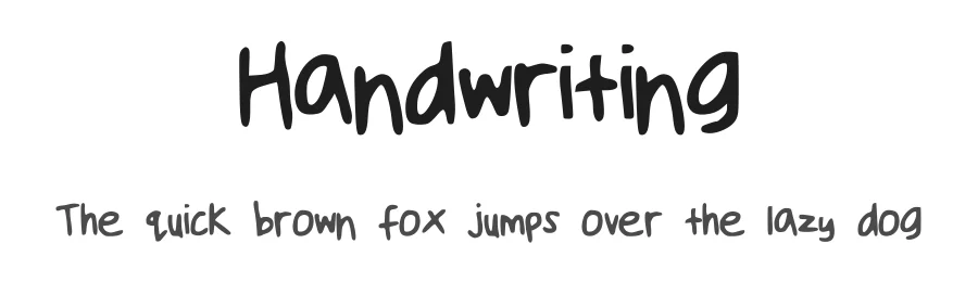 Handwriting