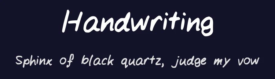 Handwriting by T W — Script Handwritten Font — thumbnail 2